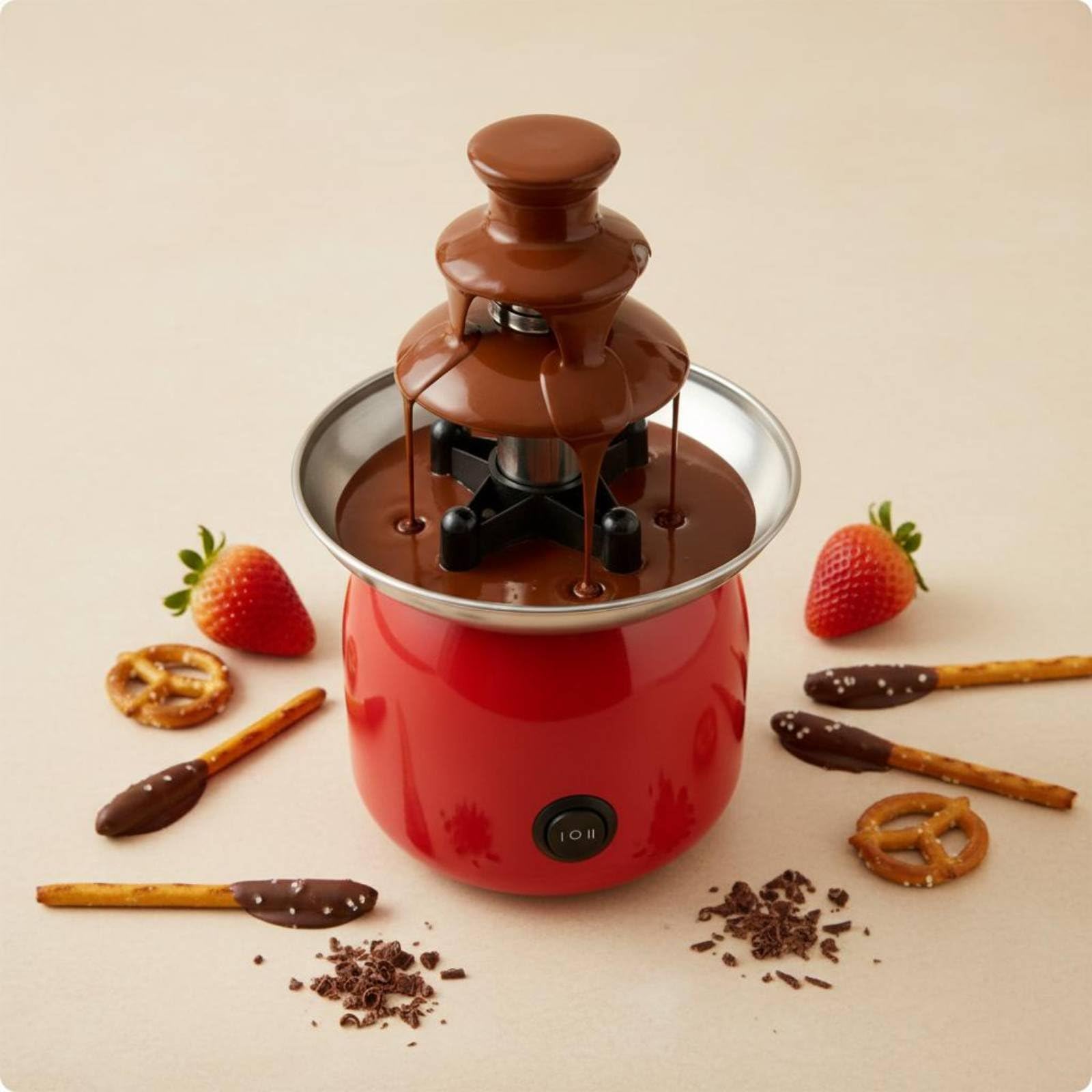 Fontana di Cioccolato a 3 Livelli Elettrico Torrre di Cioccolato Automatica Riscaldamento Rapido Elettrodomestico da Cucina per Buffet
