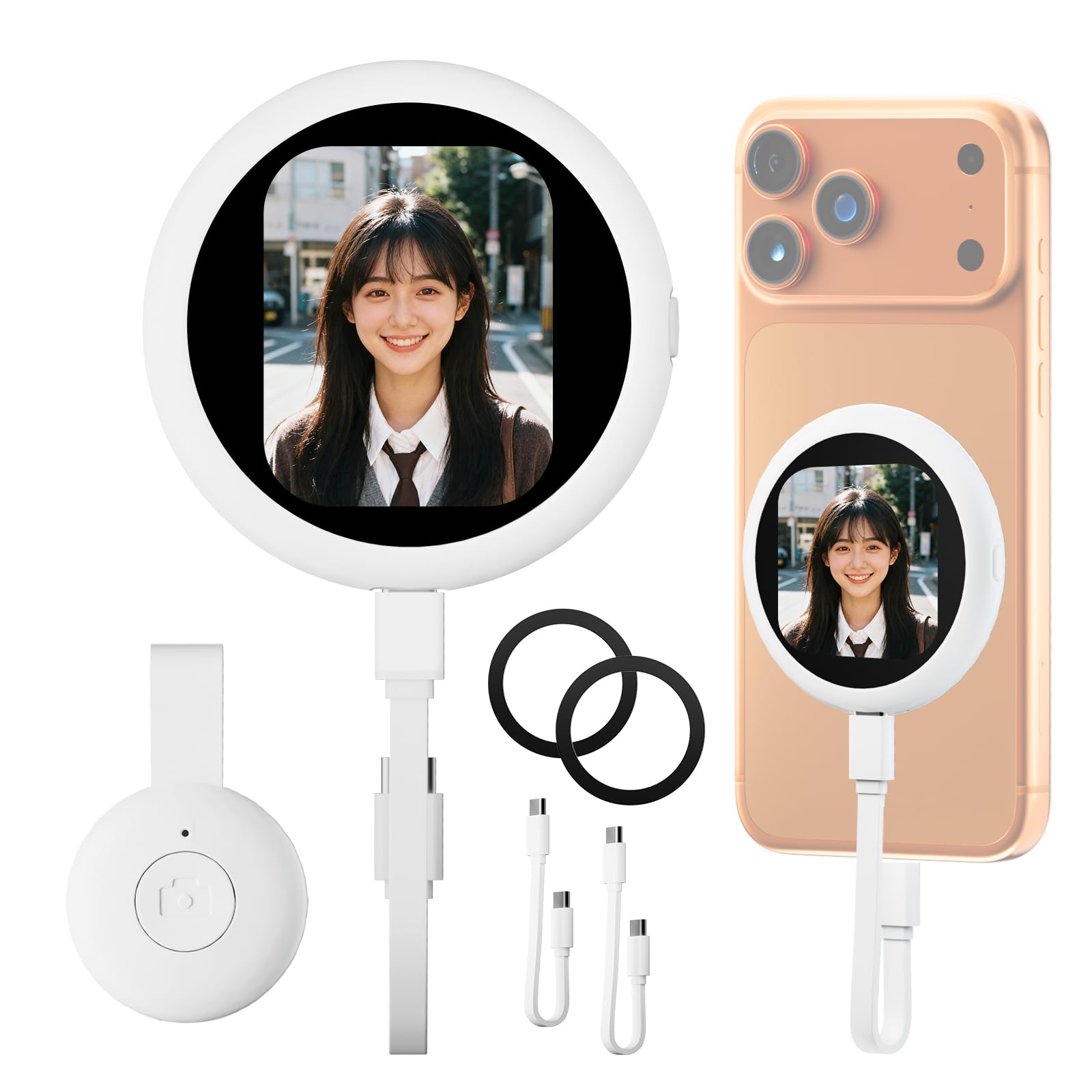 Amazon.co.jp: 【2026年春Newモデル】自撮りモニター iPhone専用 自