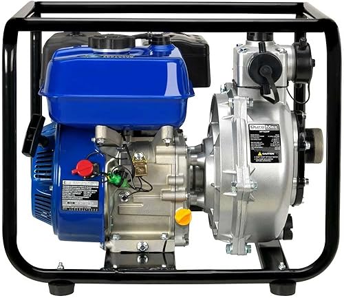 Miniatura 4 de DuroMax XP702HP XP702HP Bomba de agua de alta presión a gas de 208cc 7-HP de 2 pulgadas, 70 GPM, aprobada por 50 estados, XP702HP, azul