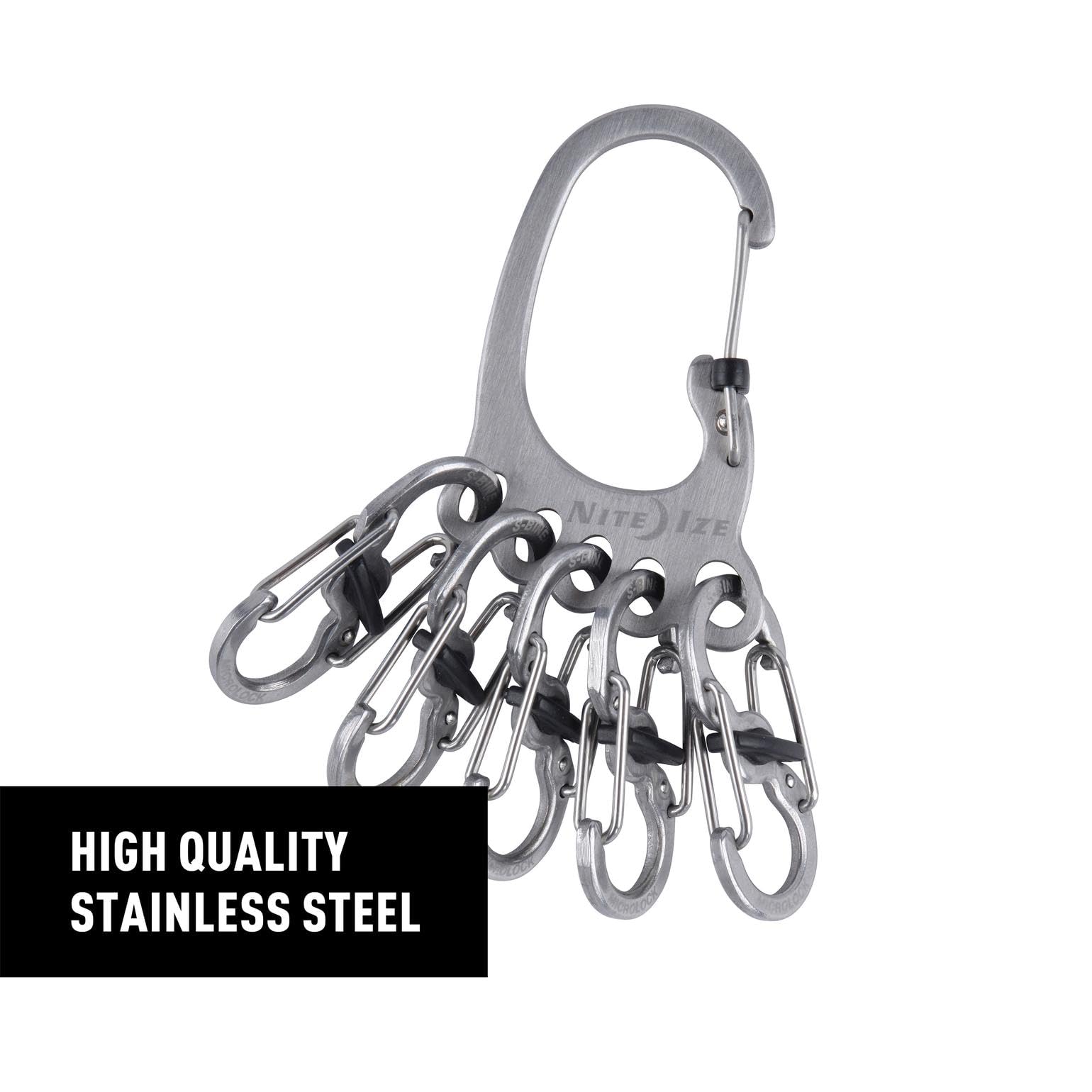 Nite Ize KLKBF-11-R6 Big Foot Locker Keyrack, stal