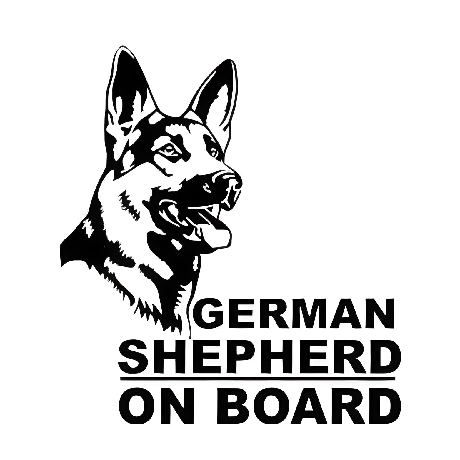 Car Stickers 18Cm Schwarz Deutscher Schäferhund Autoaufkleber Black German Shepherd On Board Aufkleber Haustier Hund Wasserfester Aufkleber Schäferhund Schwarz Aufkleber Stoßstange Heckscheibe Dekor