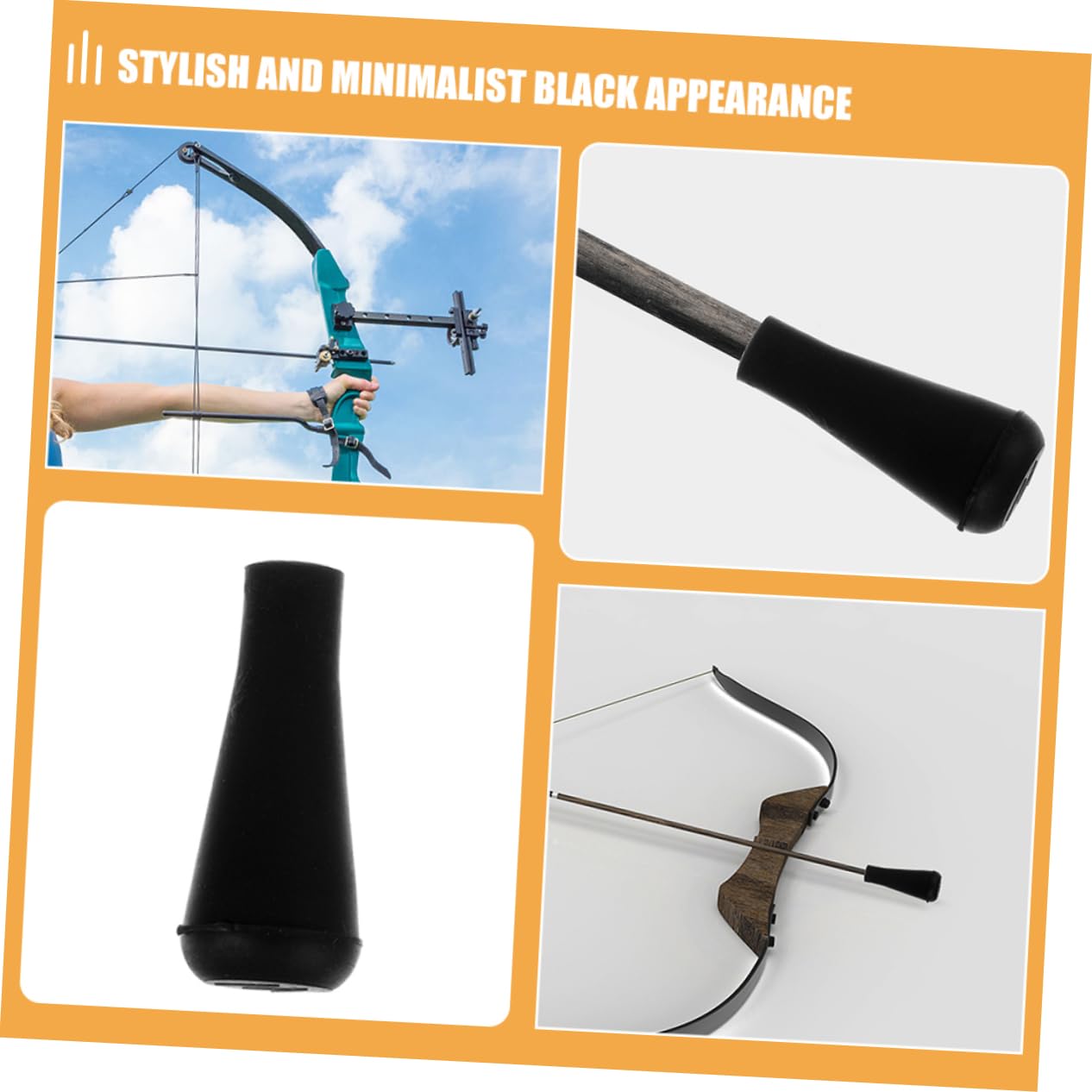 VANZACK Game Rubber Arrowheads Archery Practice Arrowheads Supple and Safe Material Arrow Compatibility