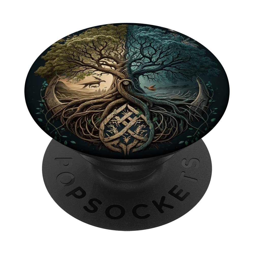 "Yggdrasil" Viking tree of Life Design PopSockets Adhesive PopGrip