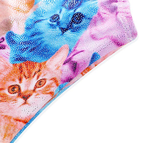 Image of HOZIY Gymnastics Leotards for Girls Unicorn Aurora Rainbow Mermaid Dinosaur Cupcake Sparkle Biketard Toddlers Kids Children