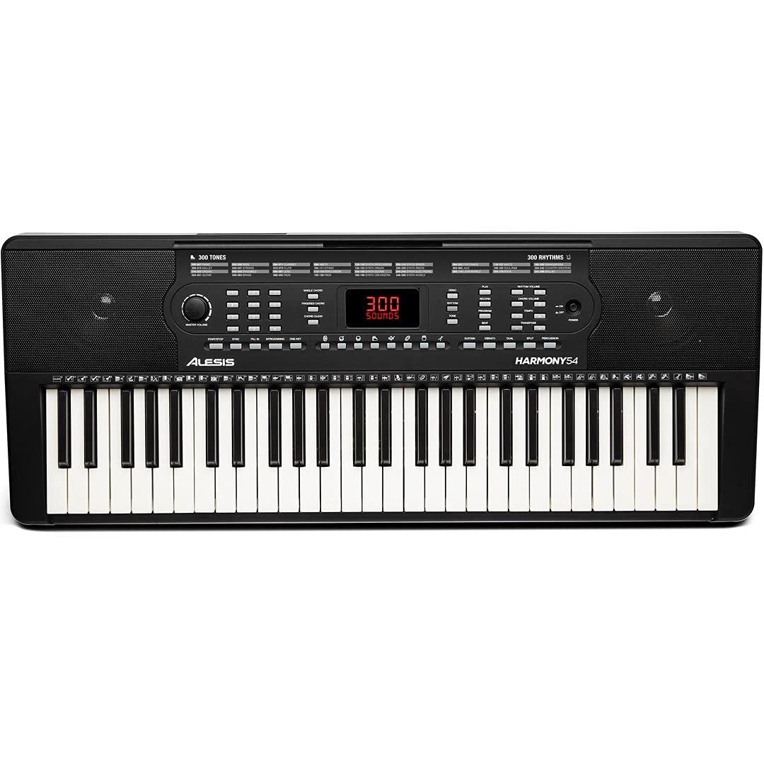 MusicalStore2005 Kit Tastiera 54 Tasti per Alesis Harmony 54 MKII, Inclusi Borsa Imbottita, Leggio e Microfono - Ideale per Bambini e Studenti