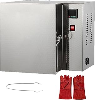 1500W Elektrischer Ofen für Schmuckherstellung, Metallguss, Keramikverglasung, maximale Temperatur 800 °C, kompaktes Tischdesign für DIY-Projekte
