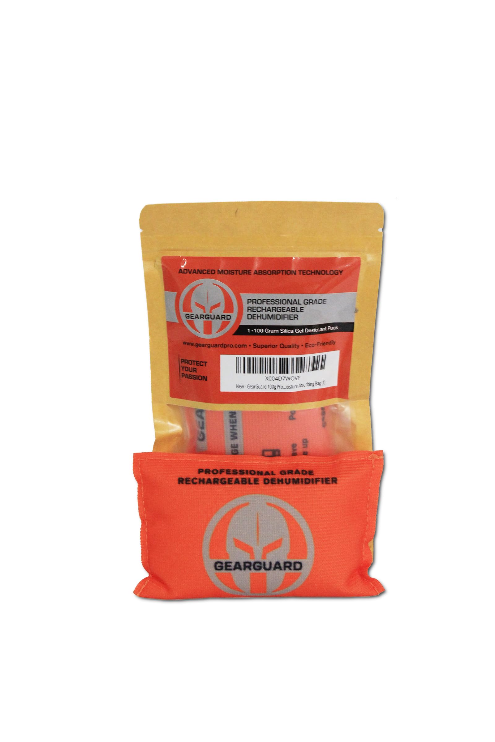 GearGuard 100g Professional Grade Rechargeable Dehumidifier - Desiccant Pack - Moisture Absorbers for Storage Bins, Gun Safes, Cars, Boats, Closets and other valuables.