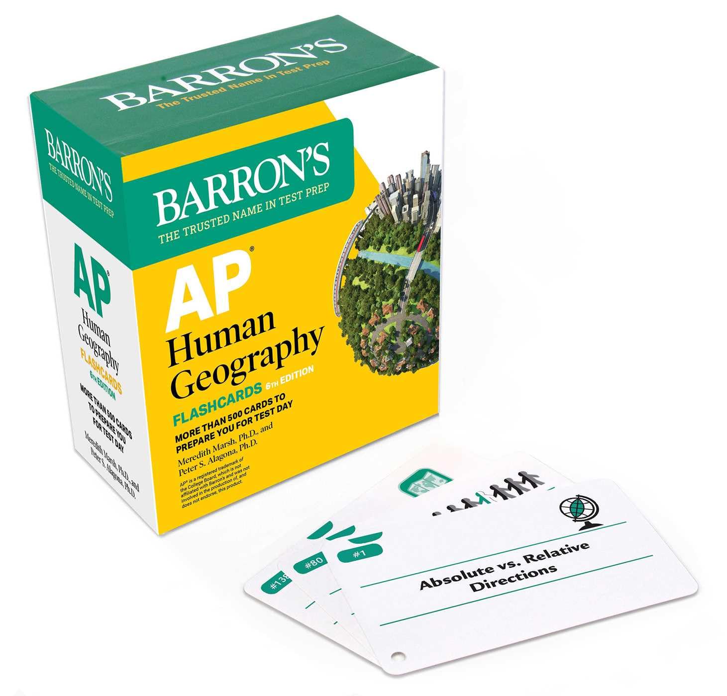 Barron's AP Human Geography Flashcards Sixth Edition, Up-to-Date Review (2026)