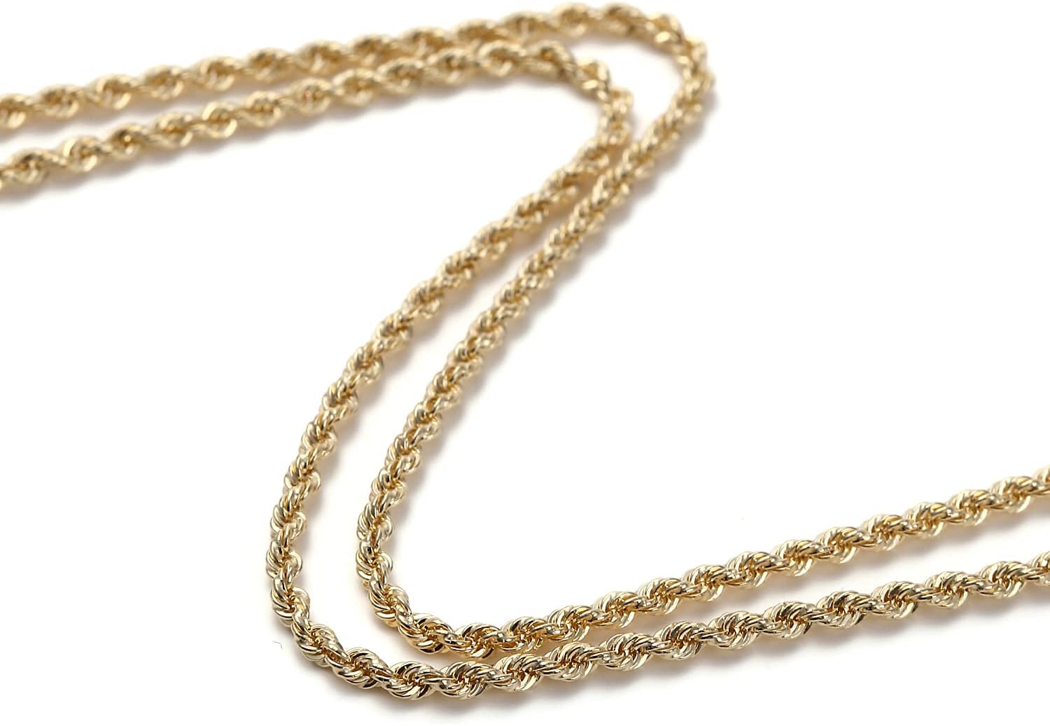 ハッピーグッツショップ] K18 ネックレス ロープ チェーン 45cm