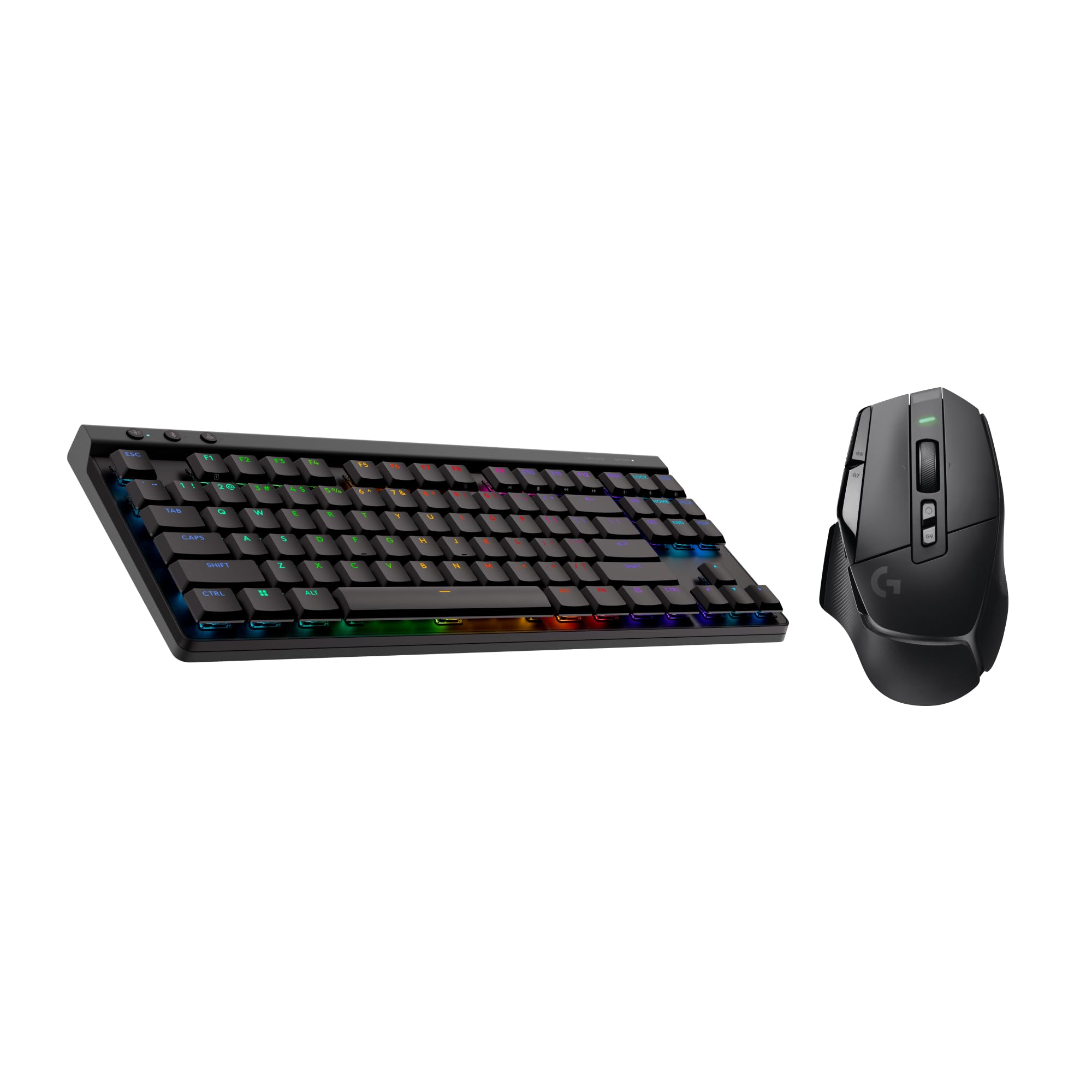 Logitech G502 X LIGHTSPEED Wireless Gaming Mouse & G515 LIGHTSPEED TKL Wireless Gaming Keyboard, Fully Programmable RGB Low-Profile Keyboard & Mouse Combo PC/Mac - Black