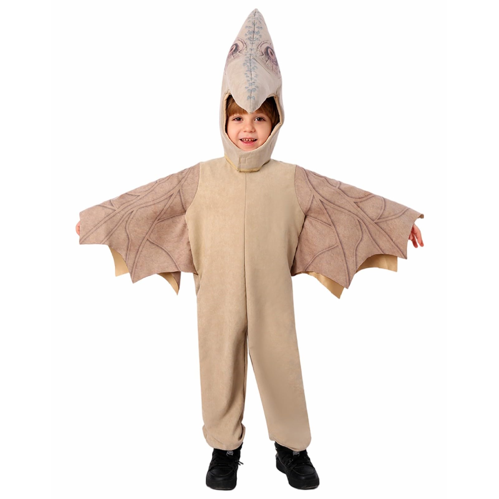 Dino Kostüm Kinder Faschingskostüm Karneval, Dinosaurier Tierkostüm für Jungen und Mädchen, Lustiges Karnevalskostüm Jumpsuit Overall, Cosplay Kostüm Fasching