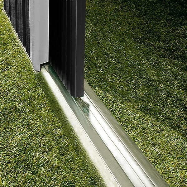HLJMAQ Gerätehaus Gartenhaus M 1,4m² Metall Anthrazit Pultdach 3m³ Geräteschuppen – Bild 6