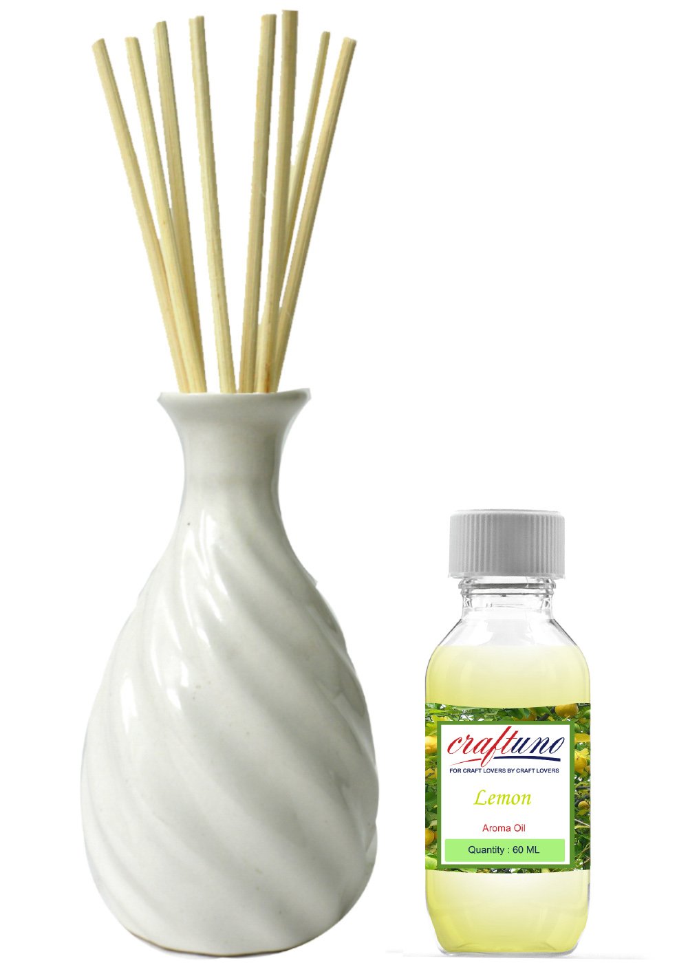 Diffuseur de parfum bâtonnet céramique blanche pot de chambre maison