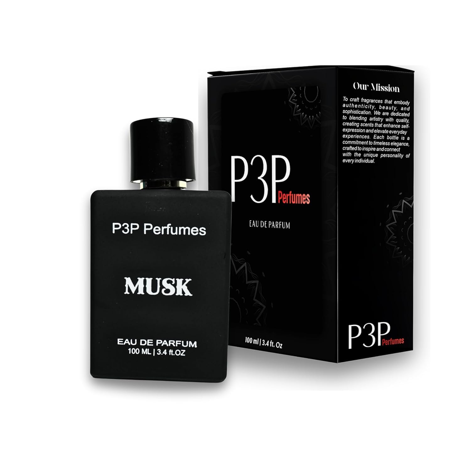 P3P Perfumes Musk Eau de Parfum for Men and Women | Musk & Floral Fragrance with Long-Lasting Aroma Scent Gift for Any Occasion- 100ml-image-5