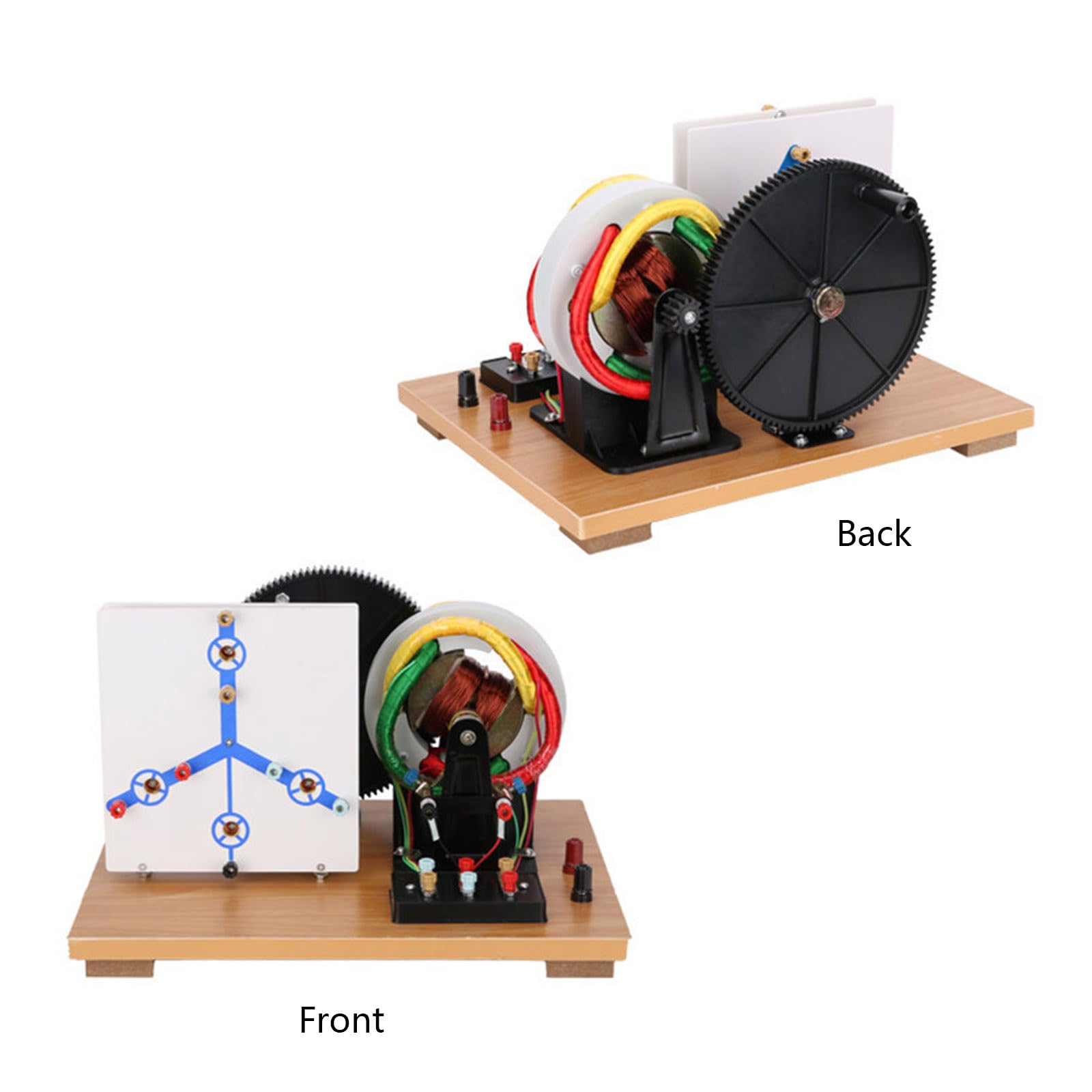 Generador de experimentos de circuito de física con manivela manual