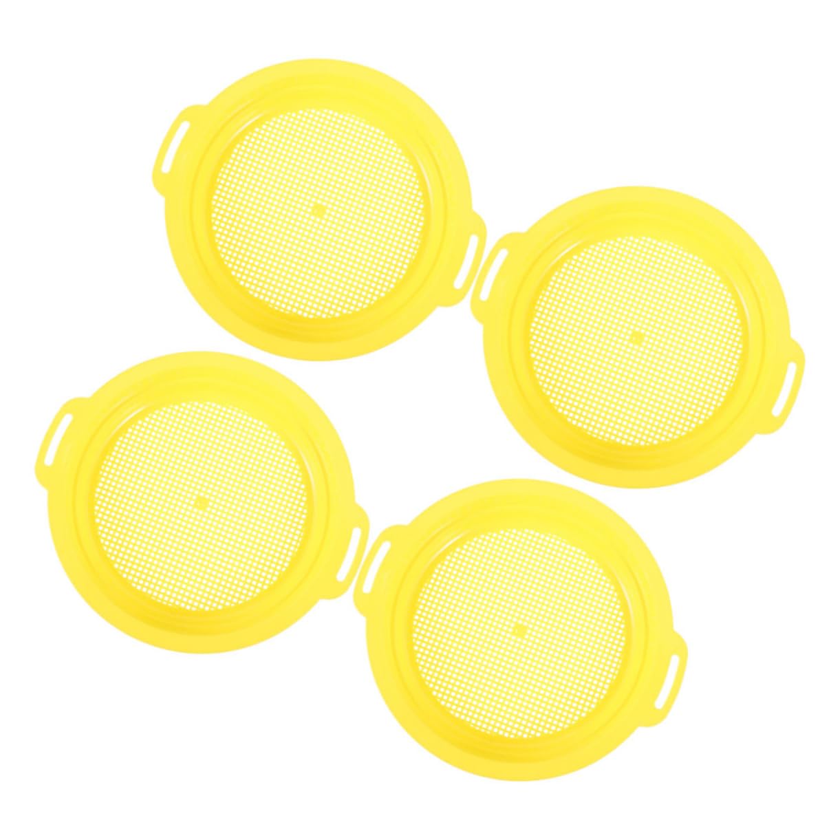 NULYLU Gold Panning Pan Set 4pcs Mining Sieve Sifting Pan Filter Mesh for Prospecting Gold Making Equipment