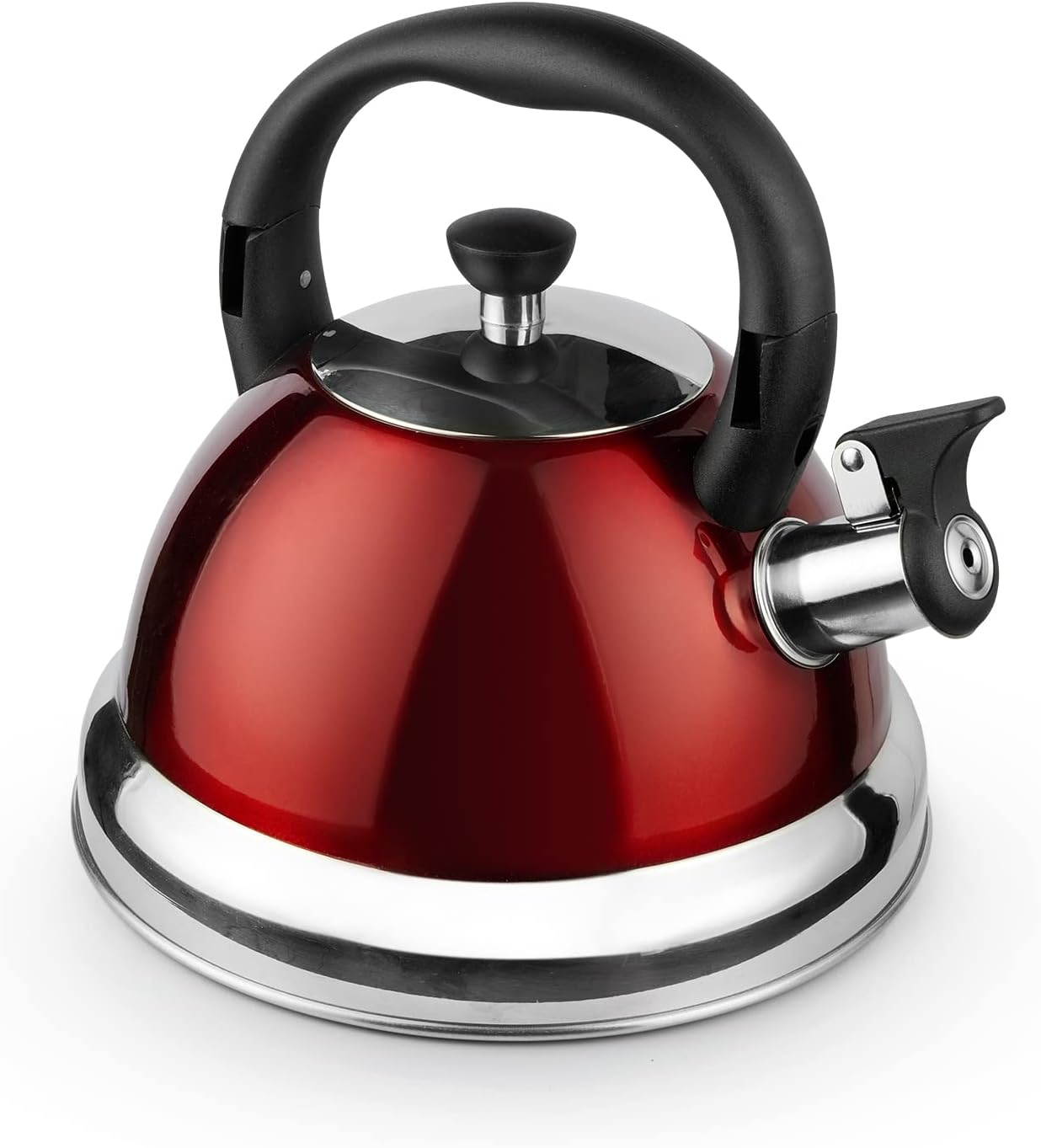 3.17QT Stainless Steel Whistling Tea Kettle, Compatible