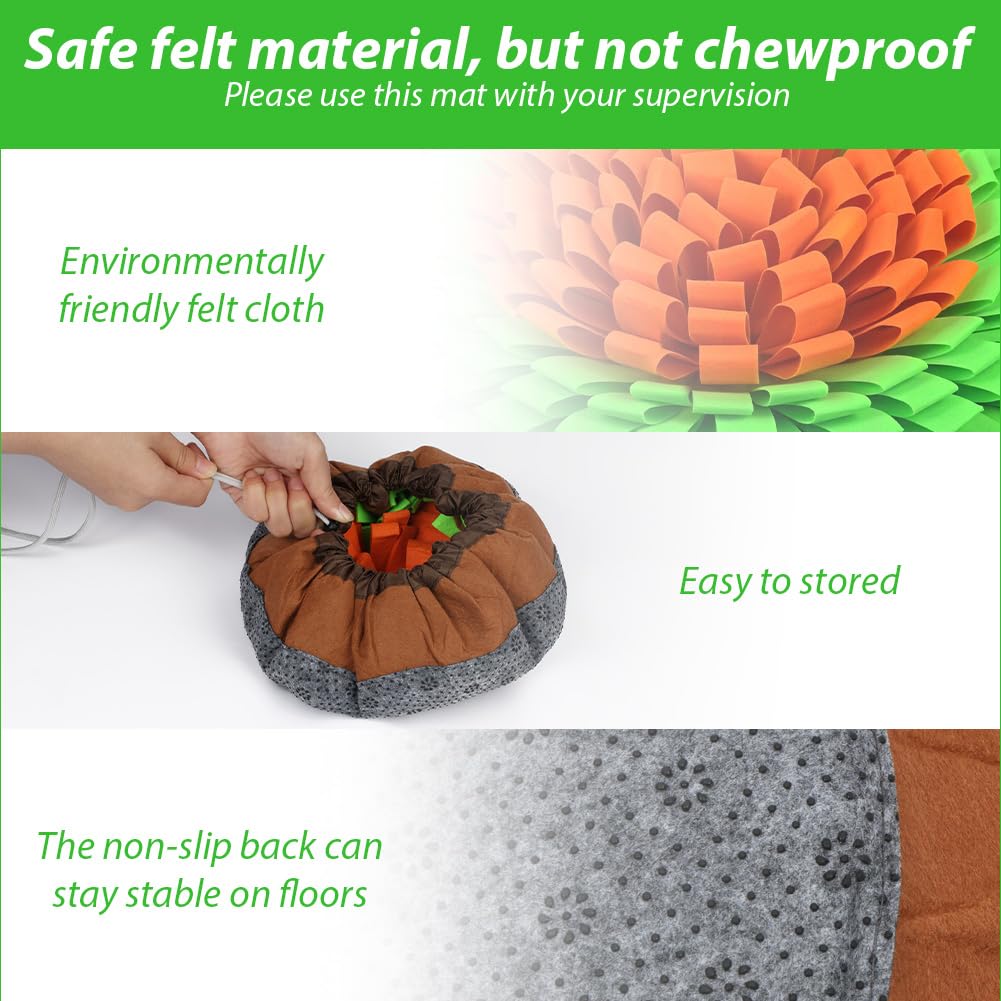 AYESY Tappeto Olfattivo Cane, 48 cm Tappetino antiscivolo per animali domestici con coulisse per appenderlo,tappetino per sniffare cibo,per l'allenamento Olfattivo lo Slow Food Sollievo Dallo Stress