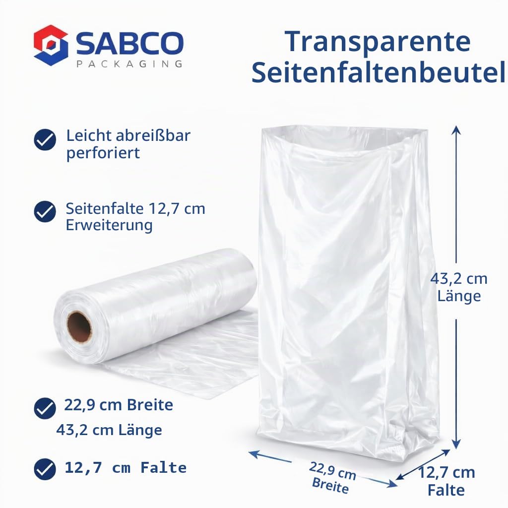 50 Große Durchsichtige Polybeutel 30x36 Zoll (762x915 Mm) – Robust, 500er Stärke, 125 Mikron