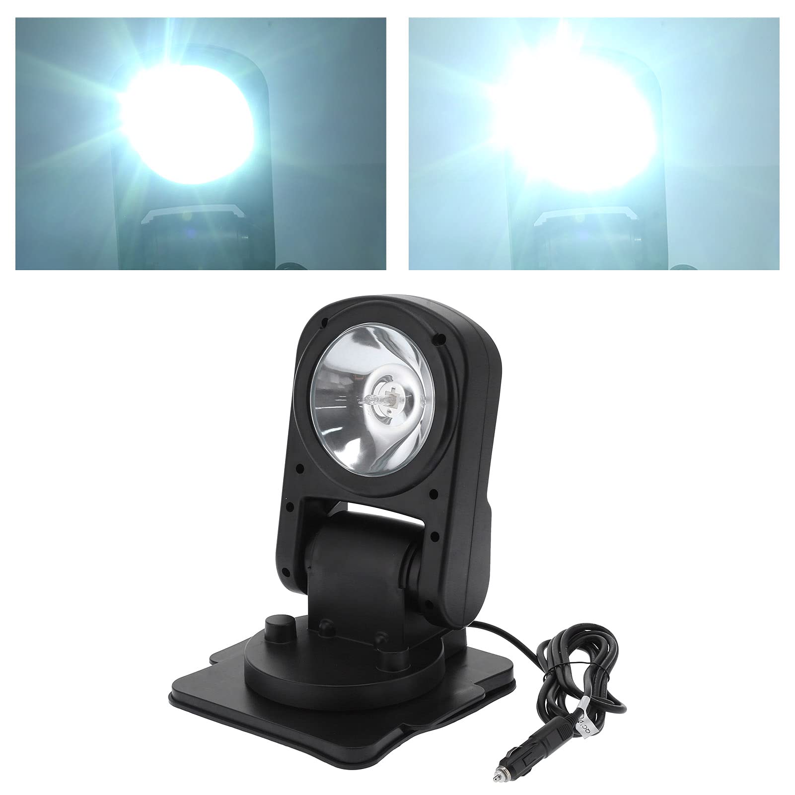 Suchscheinwerfer, 55 W 12 V Suchscheinwerfer 360° Versteckter Klappbarer Fernsteuerungsscheinwerfer Geeignet für Fahrzeuge Schiffe Ozeane und Schiffe Camping Suchscheinwerfer Rettungsscheinwerfer Offr