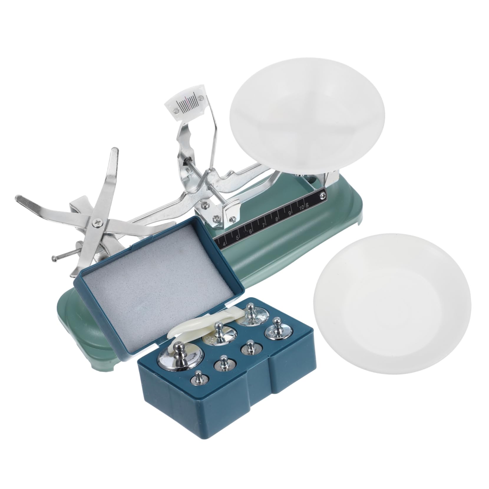 Cabilock Báscula De Tres Brazos Balanza Científica Herramienta De Laboratorio Para Experimentos Báscula Portátil Con Pesas De Tres Brazos Para Enseñanza