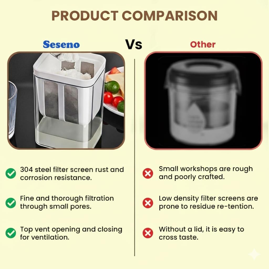 Make Greek Yogurt & Cheese at Home - Seseno Strainer -8