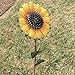 Grace Home Metal Sunflower Garden Stake Large Flower Patio Lawn Yard Stake Decor 39‘’H