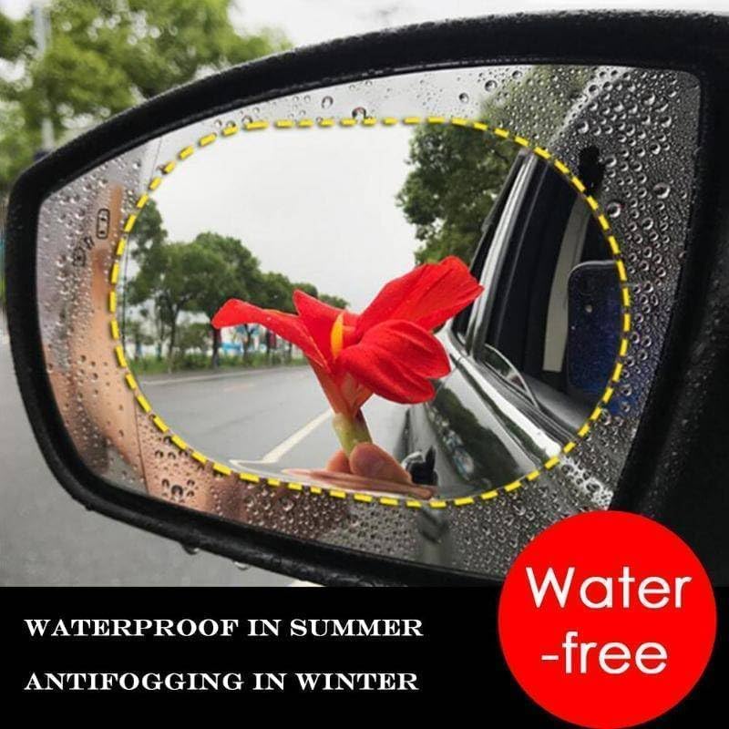 Image of Maxismart Anti Fog Film for Car Mirror Sticker - Window Film Water Protective Sticker for Anti-Glare, Anti-Scratch, Rainproof anti fog film for car mirror (Pack of 4)