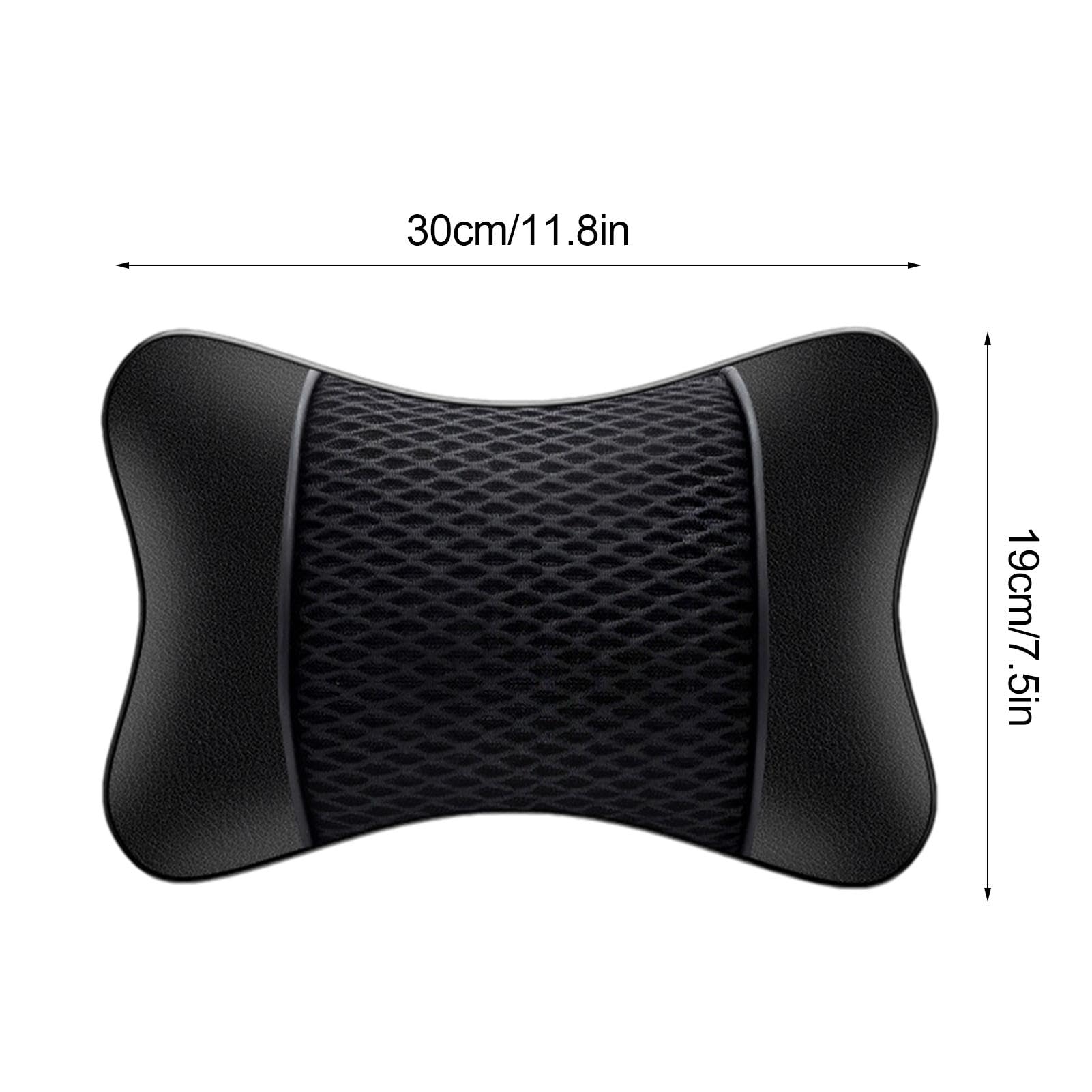 Oreiller cervical pour siège de voiture, coussin cervical pour voiture, Oreiller de soutien du cou de voiture élastique et respirant, Coussin repose-nuque pour appui-tête, oreillers de voyage pour la