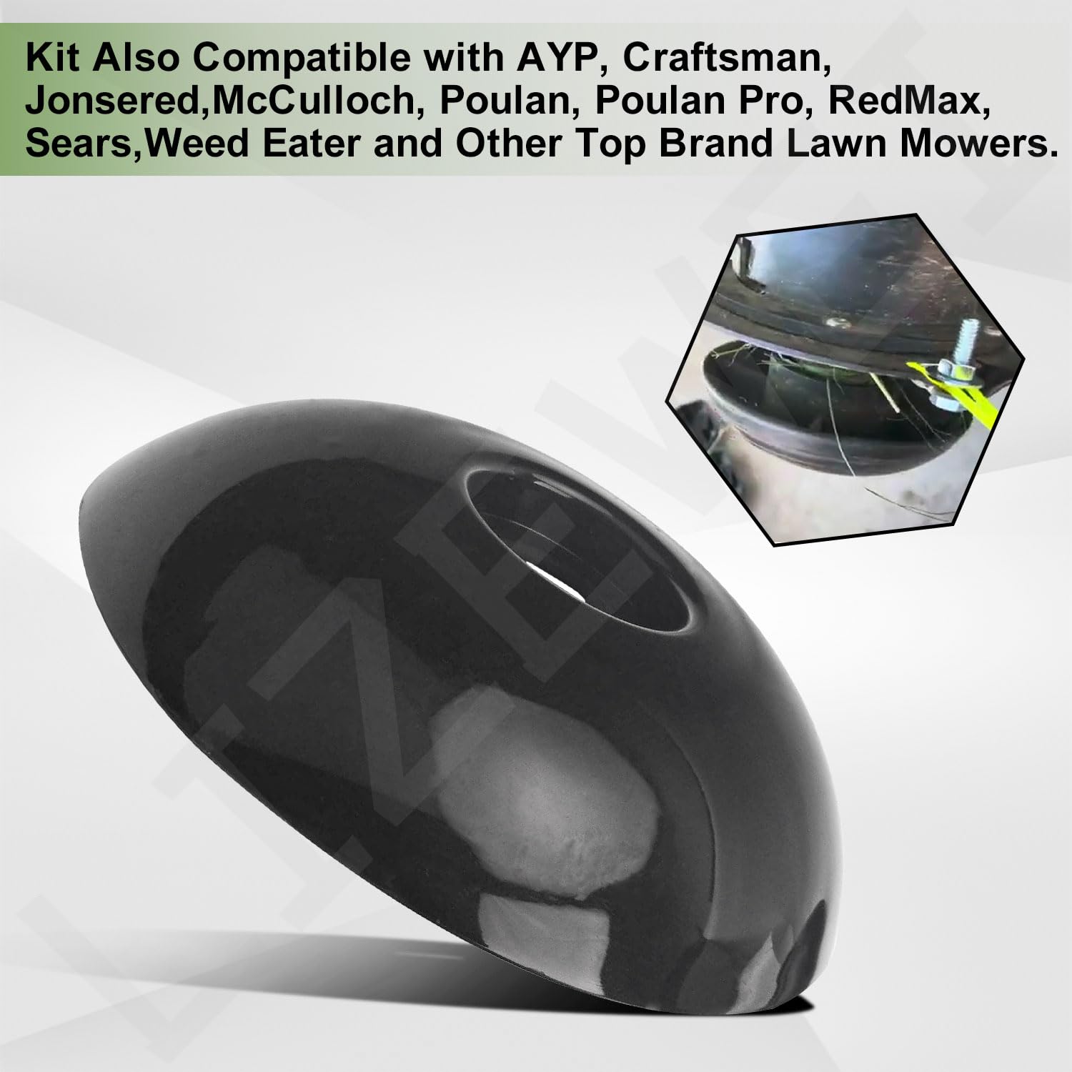 532180334 & 532182217 Kit de bolas y pernos de cortacésped compatible con Husqvarna Work con recortadoras Walk Behind Line, reemplaza 180334 182217 (1 juego)