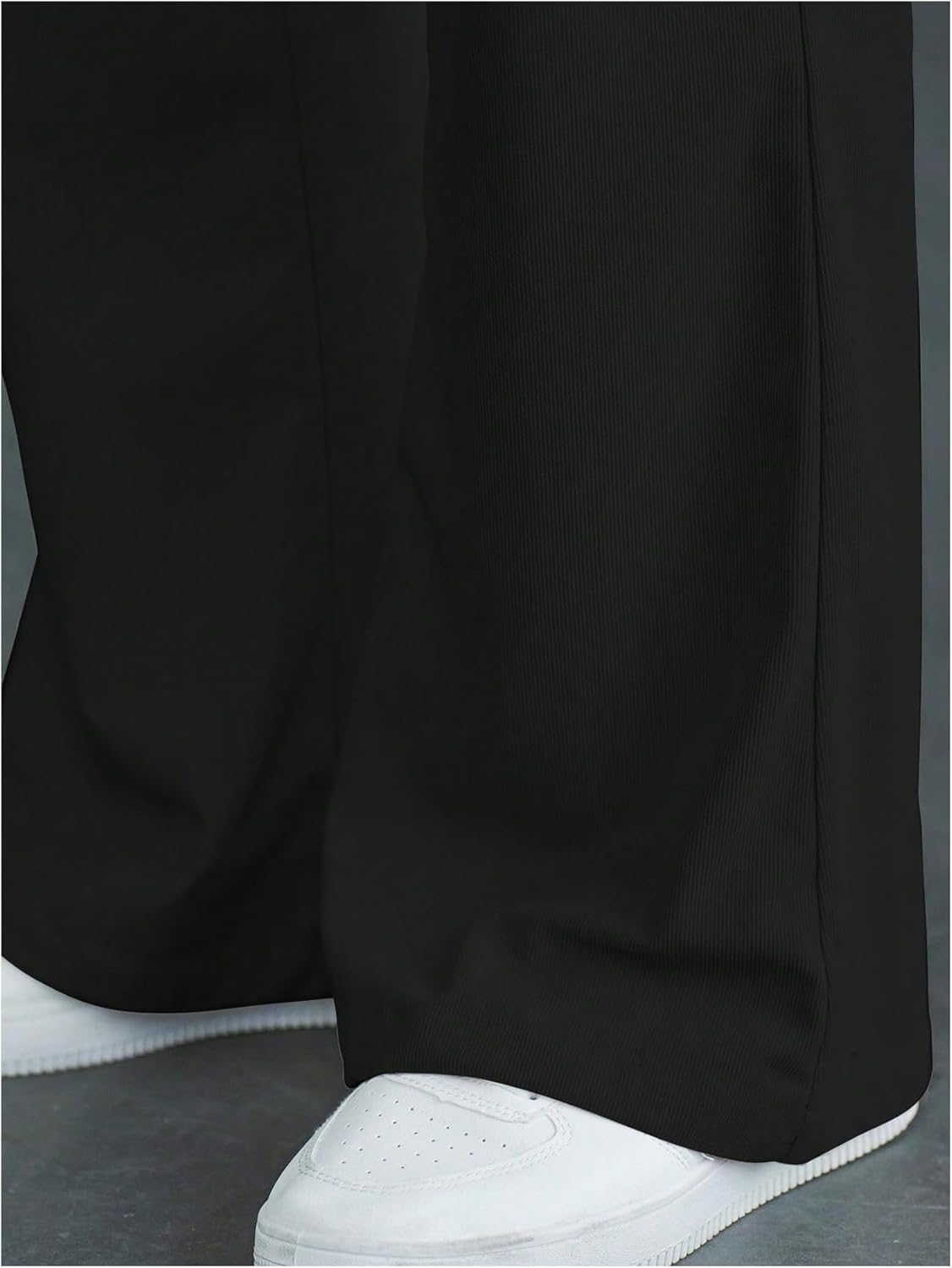 OYOANGLE Men's Bell Bottom Pants Zipper Fly Solid Vintage Bootcut Trousers 70s Disco Outfits - Image 5