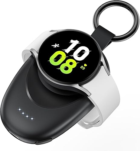 GagaKing Cargador portátil para Samsung Galaxy Watch 88 Classic7Ultra66 Classic5 Pro43, Active21, cargador de batería inalámbrico portátil de carga