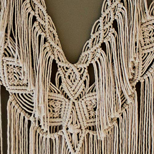 Zenggp Natural Driftwood Macrame Wall Hanging Cotton Wood Large Art Boho Handmade Decoration Tapestry #TOP3
