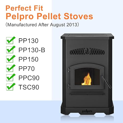 Miniatura 2 de Criditpid KS-5020-1052 Reemplazo del ventilador de convección para PelPro PP130, PP130-B, PP150, PP300, PP70, PPC90 Estufa de pellets de hierro