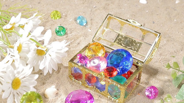 Amazon.com: YUJUN Diving Gem Pool Toys 10 Colorful Big Diamond Gem