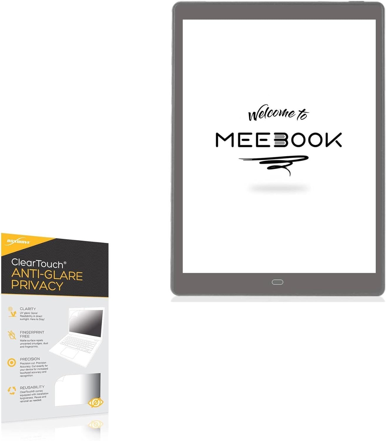 BoxWave Screen Protector Compatible With Boyue Likebook eReader P10 (10 in) – ClearTouch Anti-Glare Privacy (2-Pack), Privacy Screen Protector Flexible Film Anti-Glare