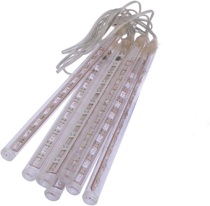 OEM 20cm 8 Tube 80 Leds Snowfall Meteor Rain Light Tube for Holiday Christmas Xmas Decoration with US Plug Multi Color