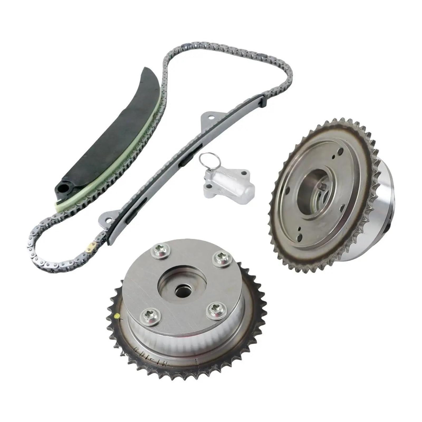 Kit de cadena de distribución y ajustador del árbo 24321-2E200 Juego Piñones Para Árbol Levas Cadena Distribución Para Kia Para Forte Para Optima Para Soul Para Rondo 2.0L L4 DOHC