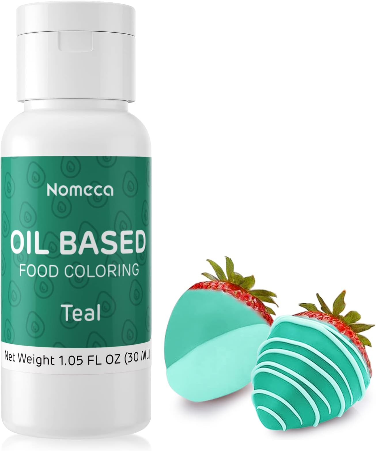 Oil Based Food Coloring for Chocolate - 30 Milliliters Upgraded Oil Teal Food Color for Baking Cake Decorating, Edible Food Dye for Candy Melts Cookies Easter Egg Icing Fondant Meringues
