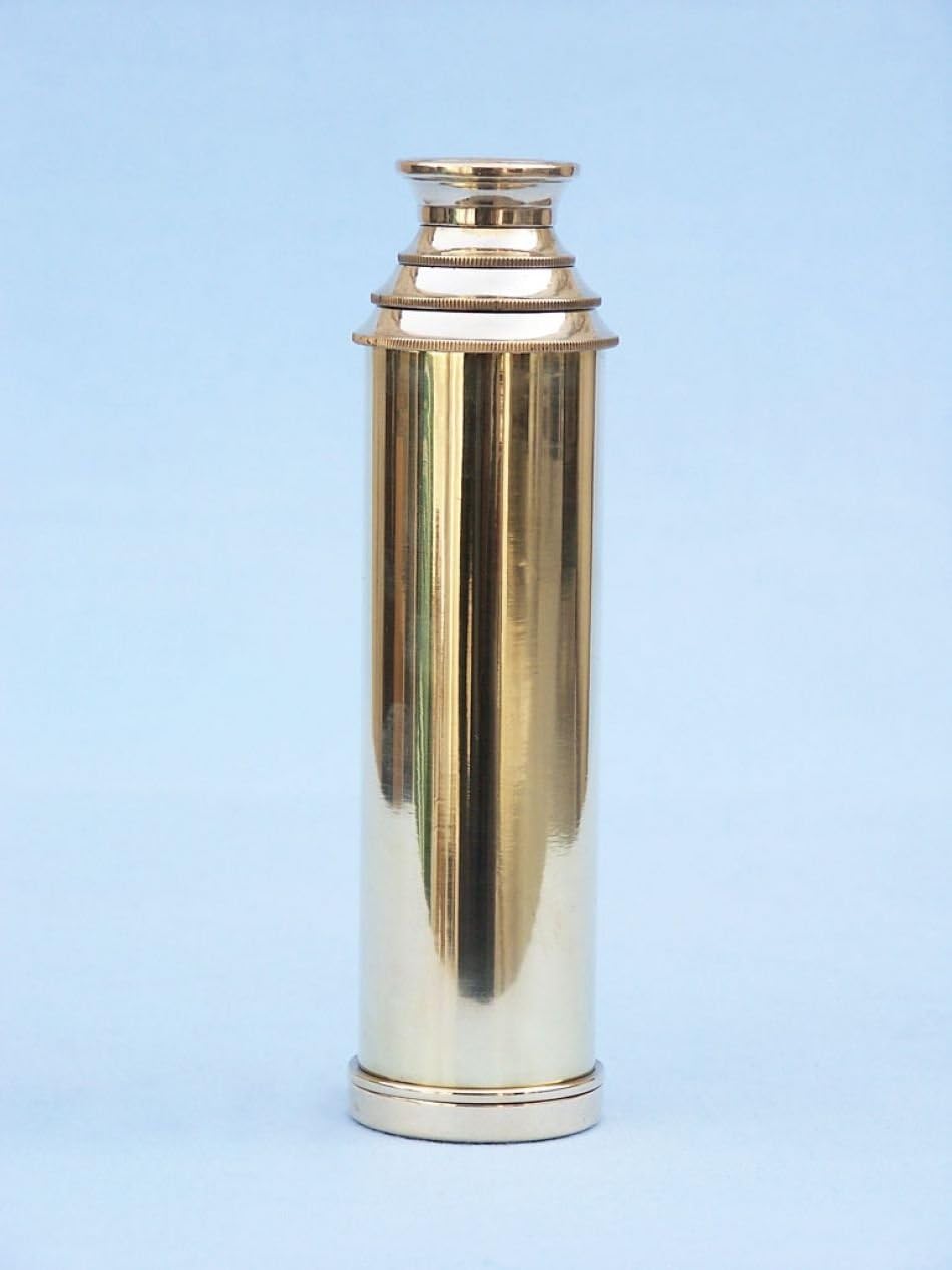Nauticalmart Deluxe Class Solid Brass Captain's Spyglass Telescope 15" w/Rosewood Box