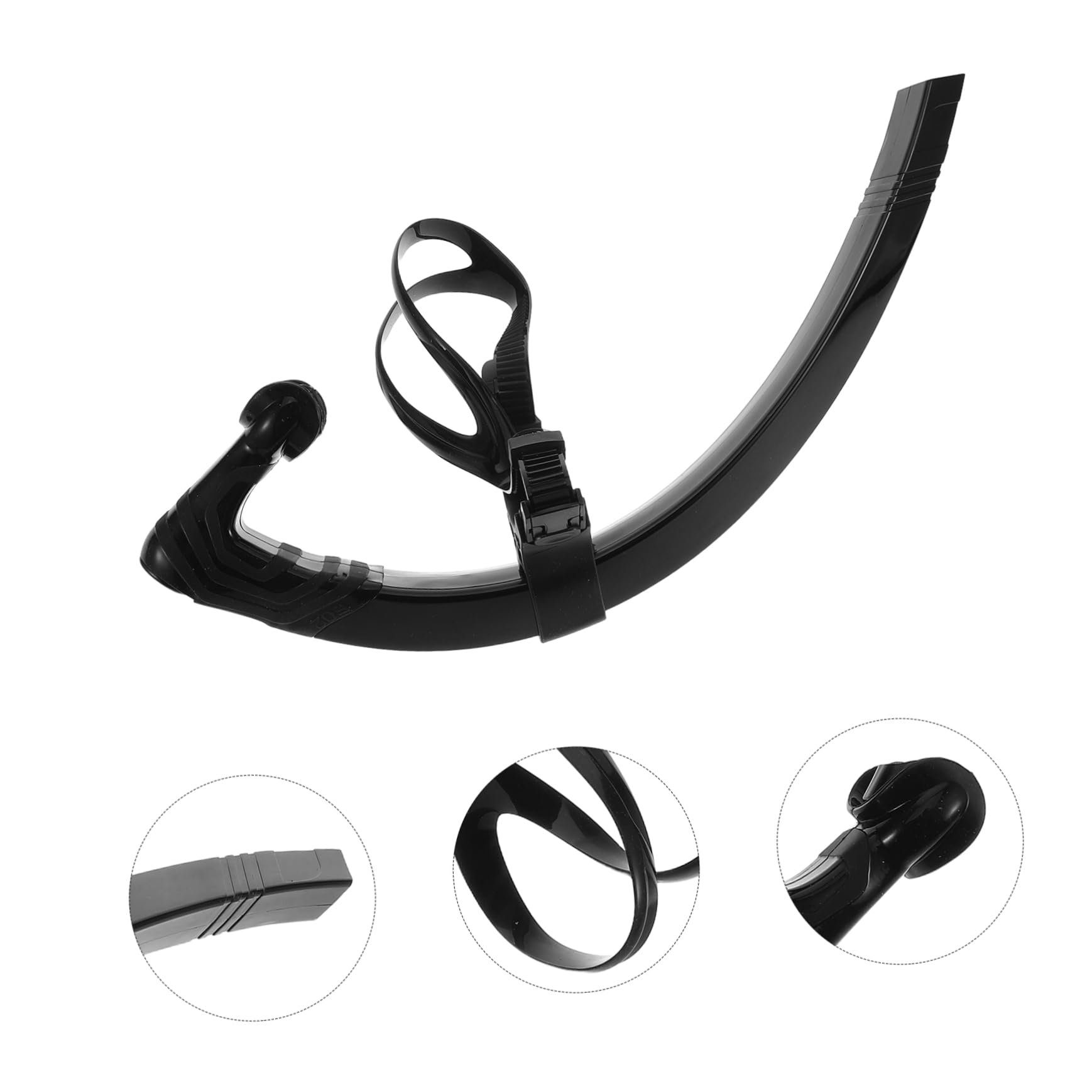 Snorkel de Buceo Boquilla de Silicona, Diseño Semiseco, Diadema Ajustable para Adultos y Principiantes en Piscinas y Aguas Abiertas