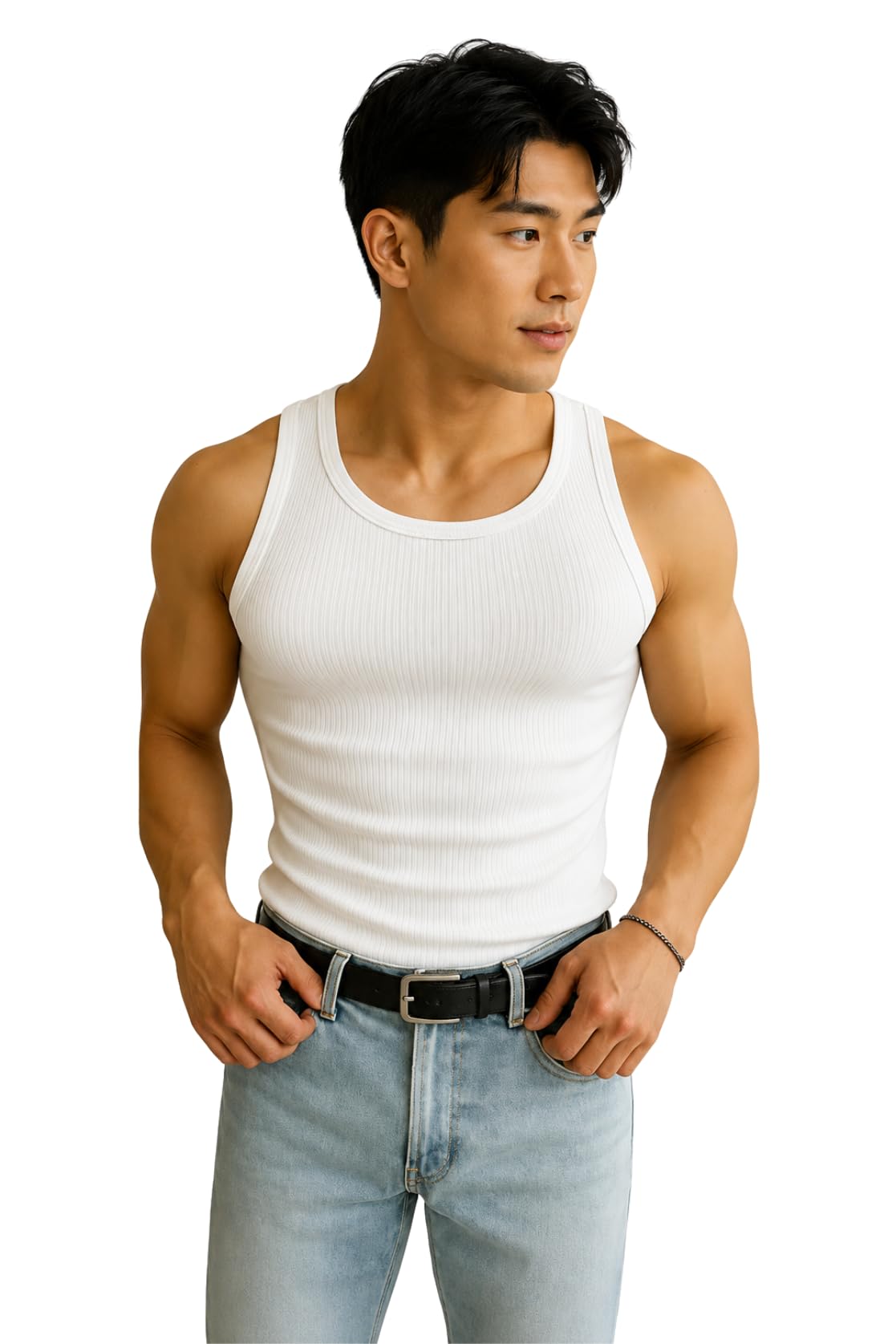 rockwell Men’s Premium Cotton Vest – Sleeveless Gym Undershirt | Breathable, Stretchable & Skin-Friendly Innerwear for Everyday Comfort | 254-picture-26