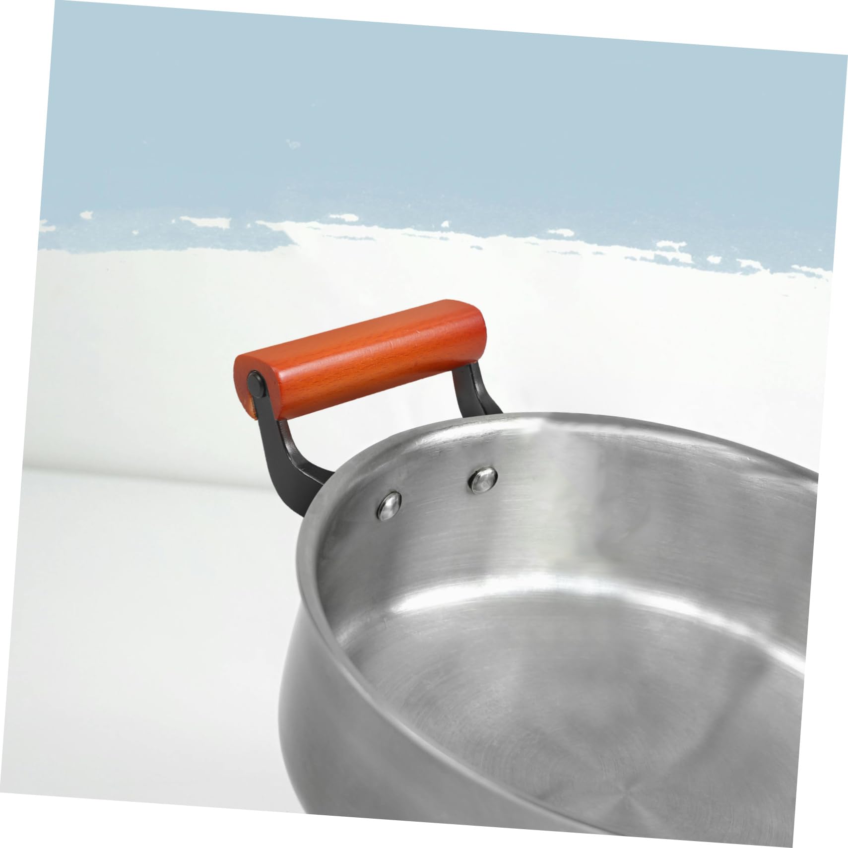 TOPBATHY 4 Sätze Topfohren Pfannengriff Topfgriff Seitengriff Für Topf Ersatzgriffe Für Topf Dampftopfteil Kesselgriffgriff Topfseitengriffe Topf Ersatzteil Küchengerät Hölzern 2 Stück * 4
