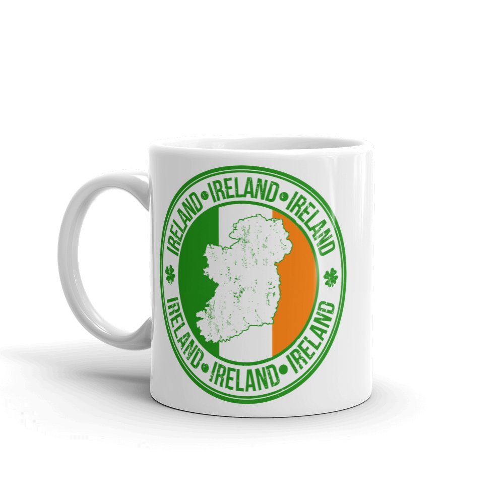 Ireland Irish Flag Map 10oz Coffee Tea Mug #4930