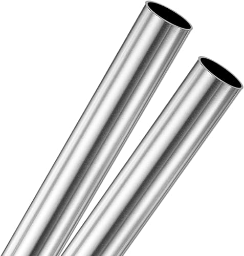 Miniatura 25 de Paquete de 2 tubos de acero inoxidable 304 de 5.906 in, diámetro exterior de 0.39 pulgadas de diámetro exterior y 0.039 in de grosor de pared, tubos