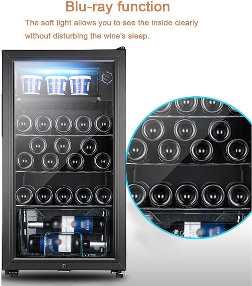 Amazon.co.jp: 飲料用クーラー冷蔵庫90L40 DB-ガラスドア付き