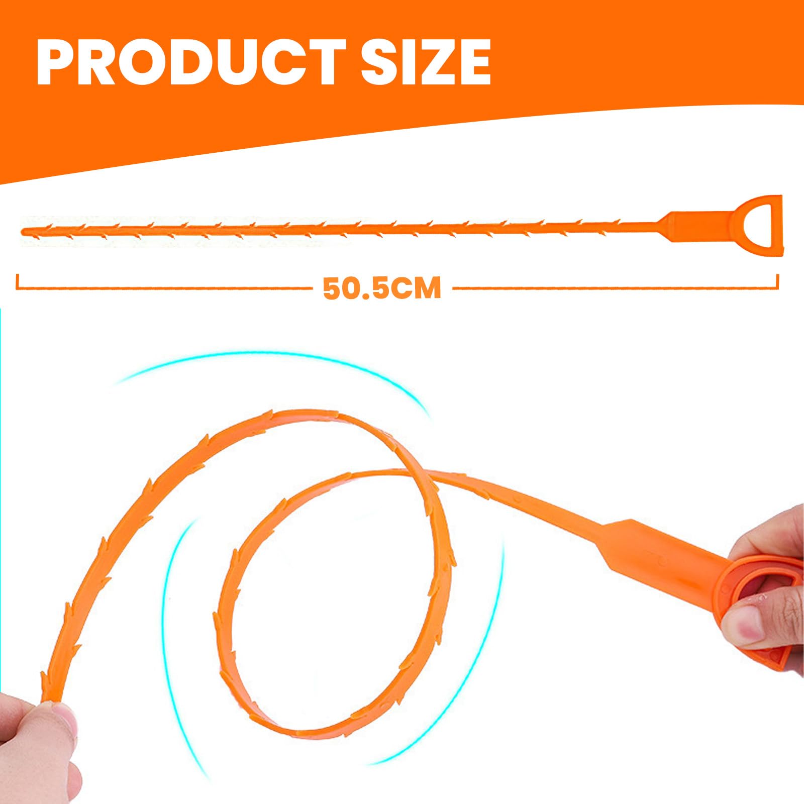 Drain Snake Clog Remover - 4 Pack -2 Drain Snake Clog Remover - 4 Pack -2