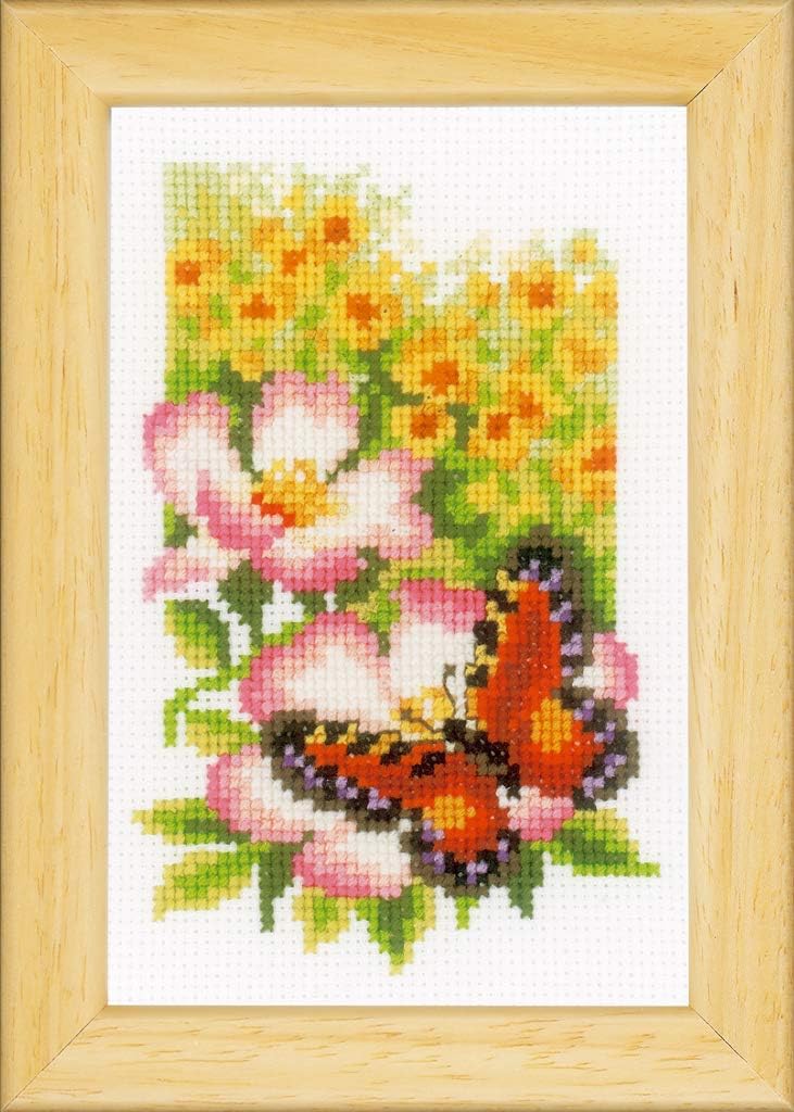 Vervaco Counted Cross Stitch: Butterflies and Flowers (Set of 3), NA, 8 x 12cm, N\a - Image 5