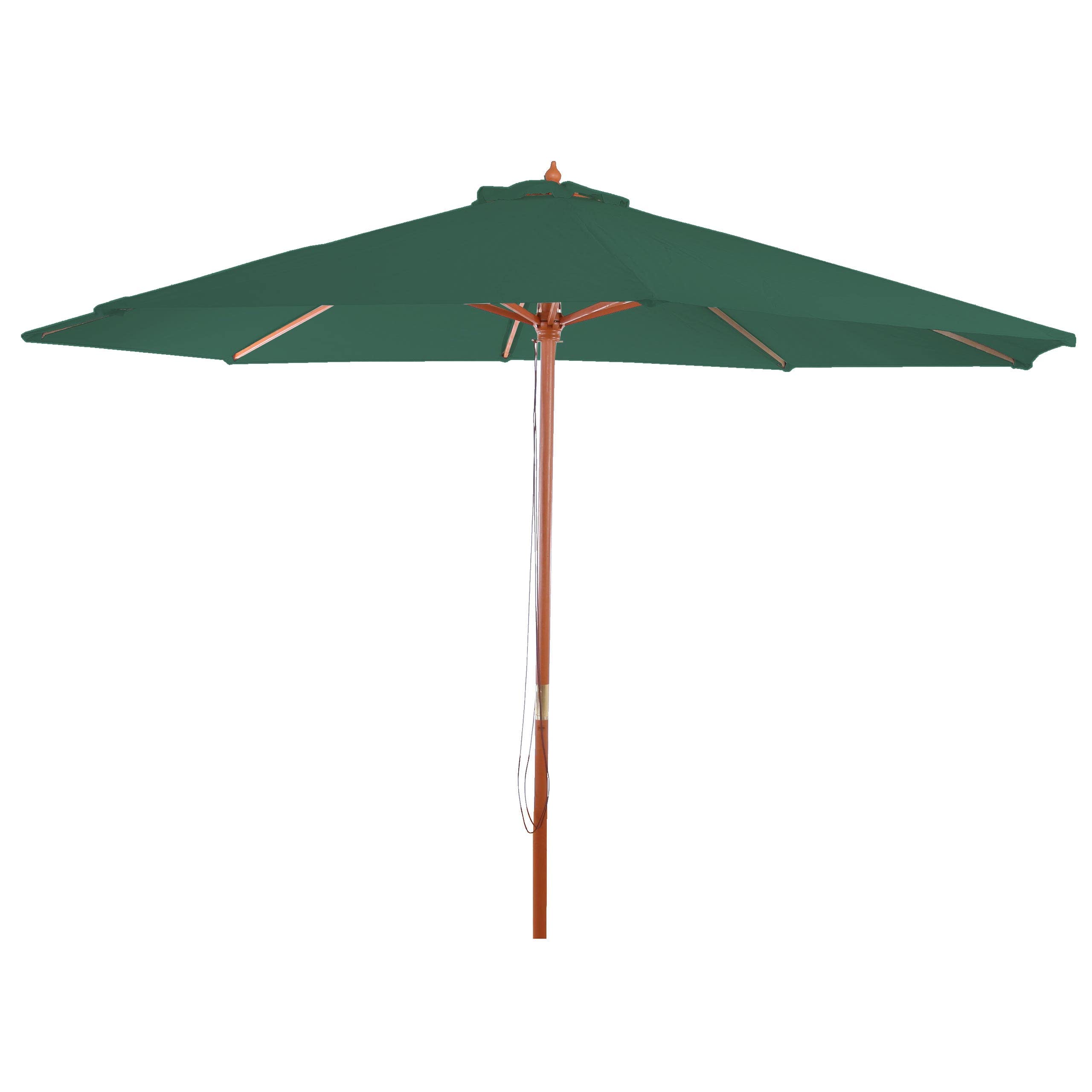 Sonnenschirm Florida, Gartenschirm Marktschirm, Ø 3,5m Polyester/Holz 7kg