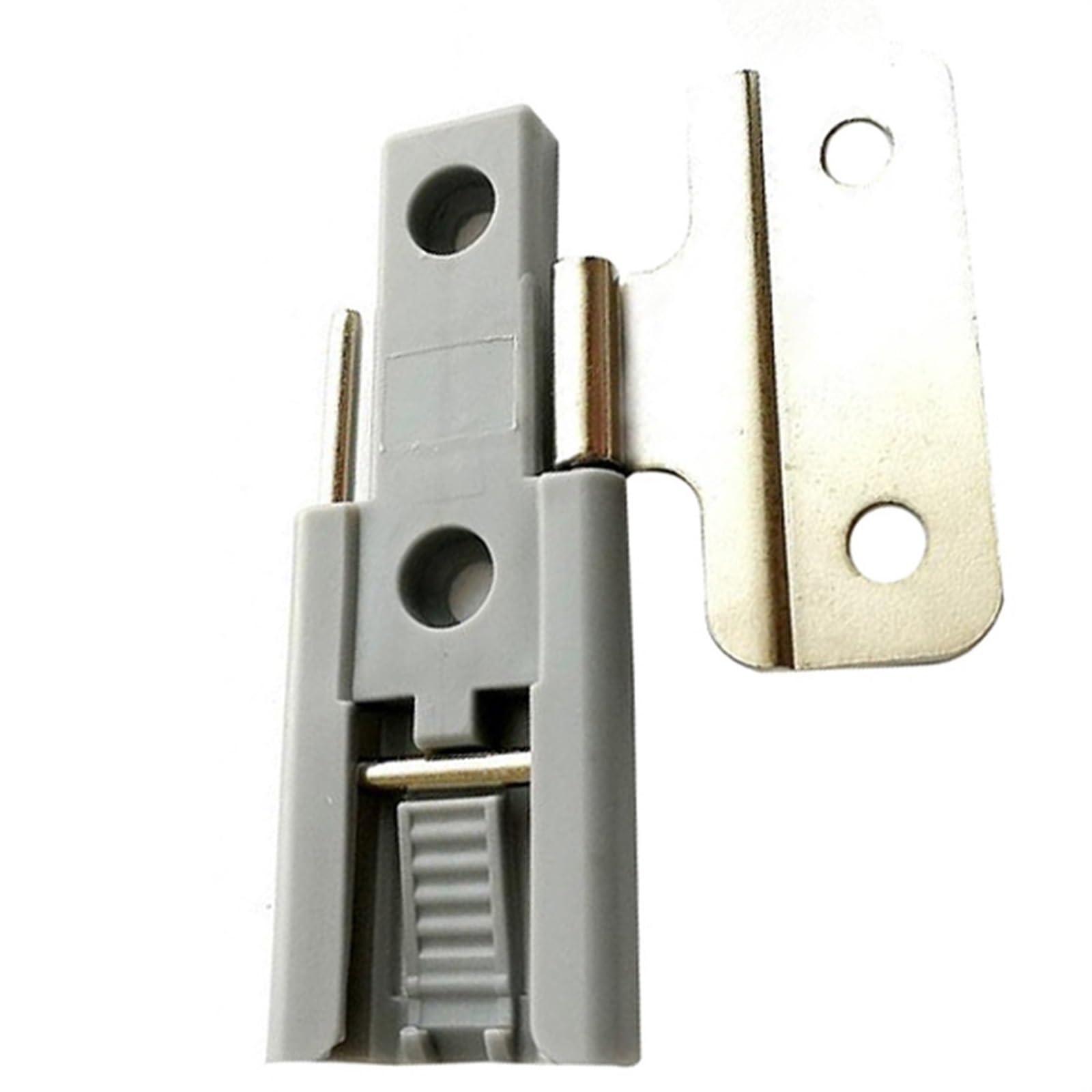 GROCS 4PCS Cupboard Folding Door Wardrobe Built-in Plastic Accordion Folding Hinge Wardrobe Systems Tracked Hinge, White